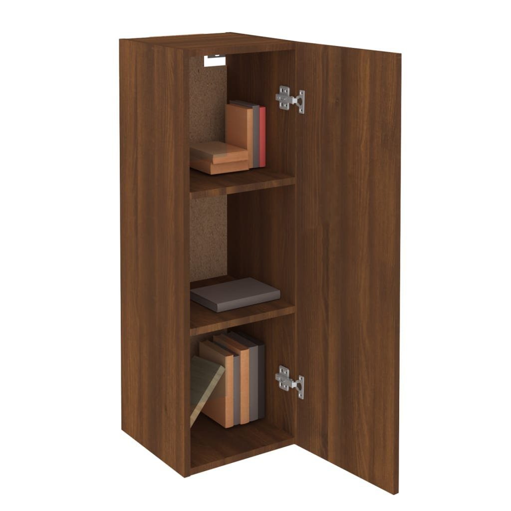 vidaXL Kleiderschrank TV-Schränke 2 Stk Holzwerkstoff Eichen-Optik Braun 30,5x30x90