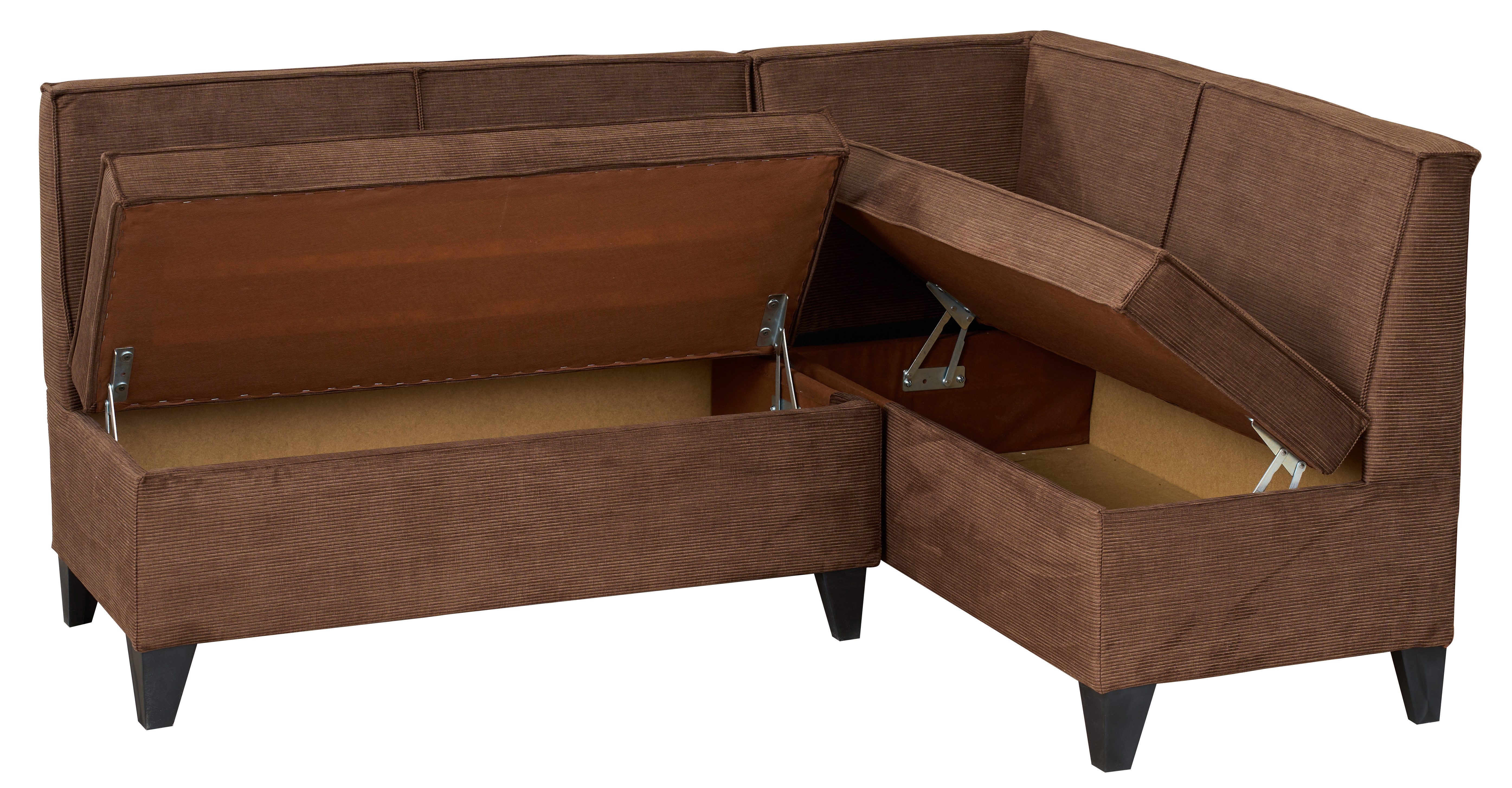 Rodnik Eckbank Look (rechts-/links-, Sitz und Rücken gepolstert), mit Stauraum