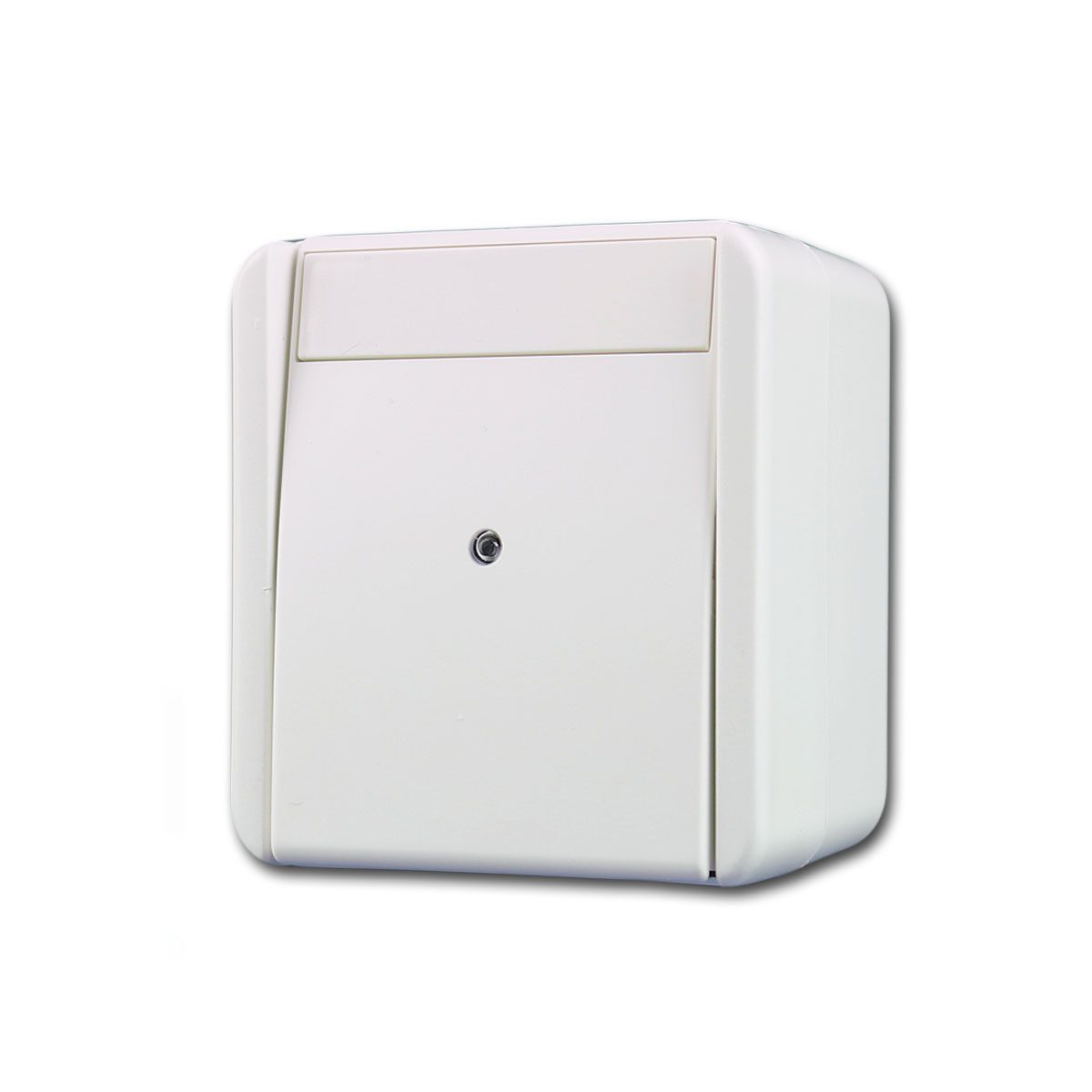 TEM fontana Taster, Indikator weiß 250V~/10A, AP, IP44 Wandtaster