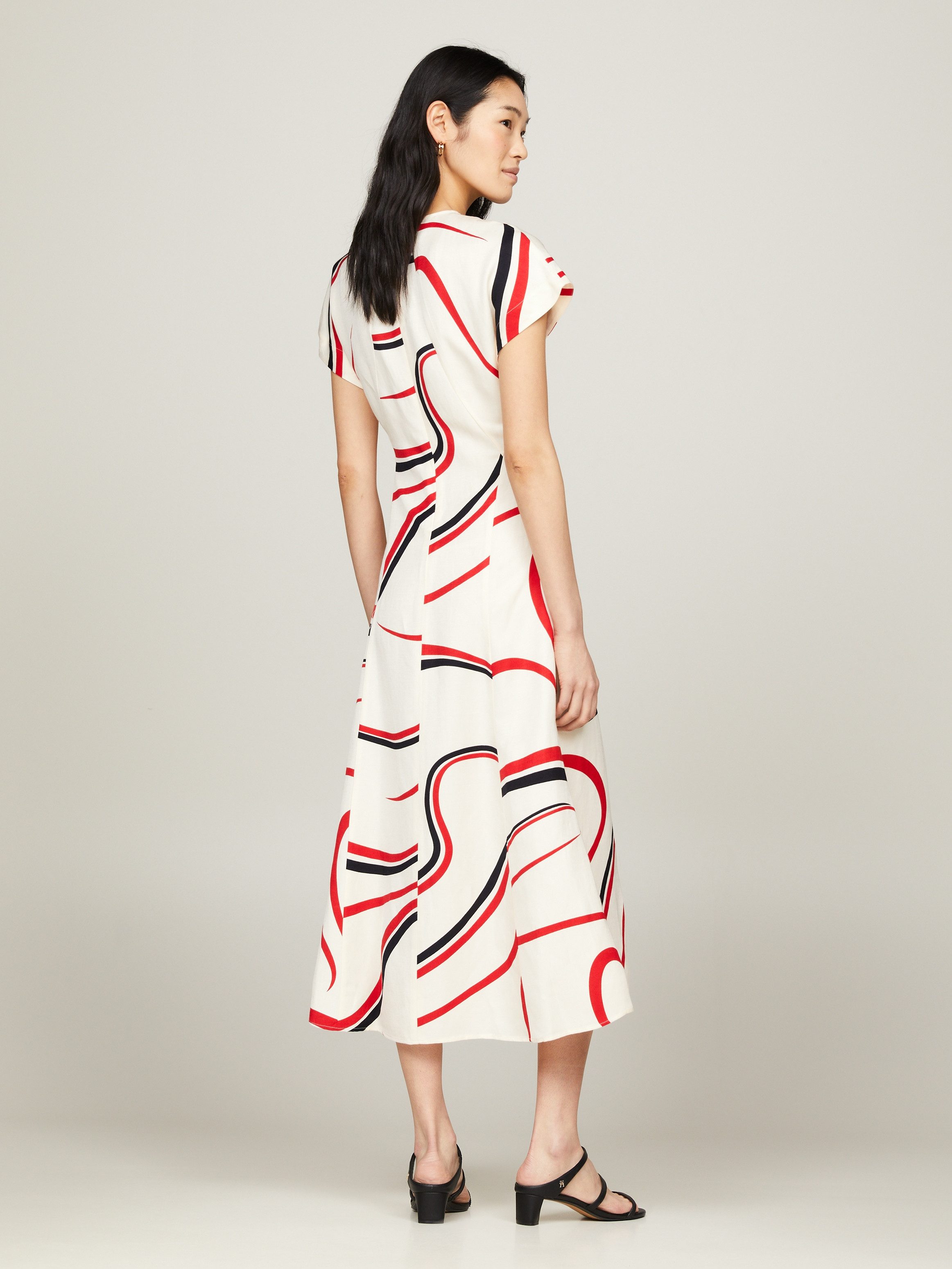 Tommy Hilfiger Midikleid RIBBON F&F SS günstig online kaufen