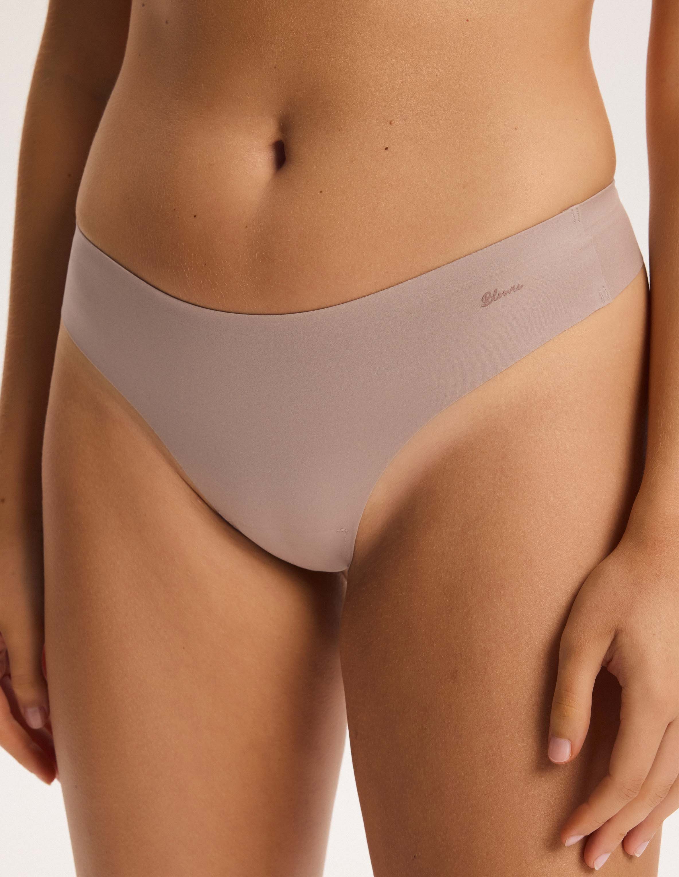 ESOTIQ Slip String Unterhosen Nud-e, nahtlos, mittlere Leibhöhe