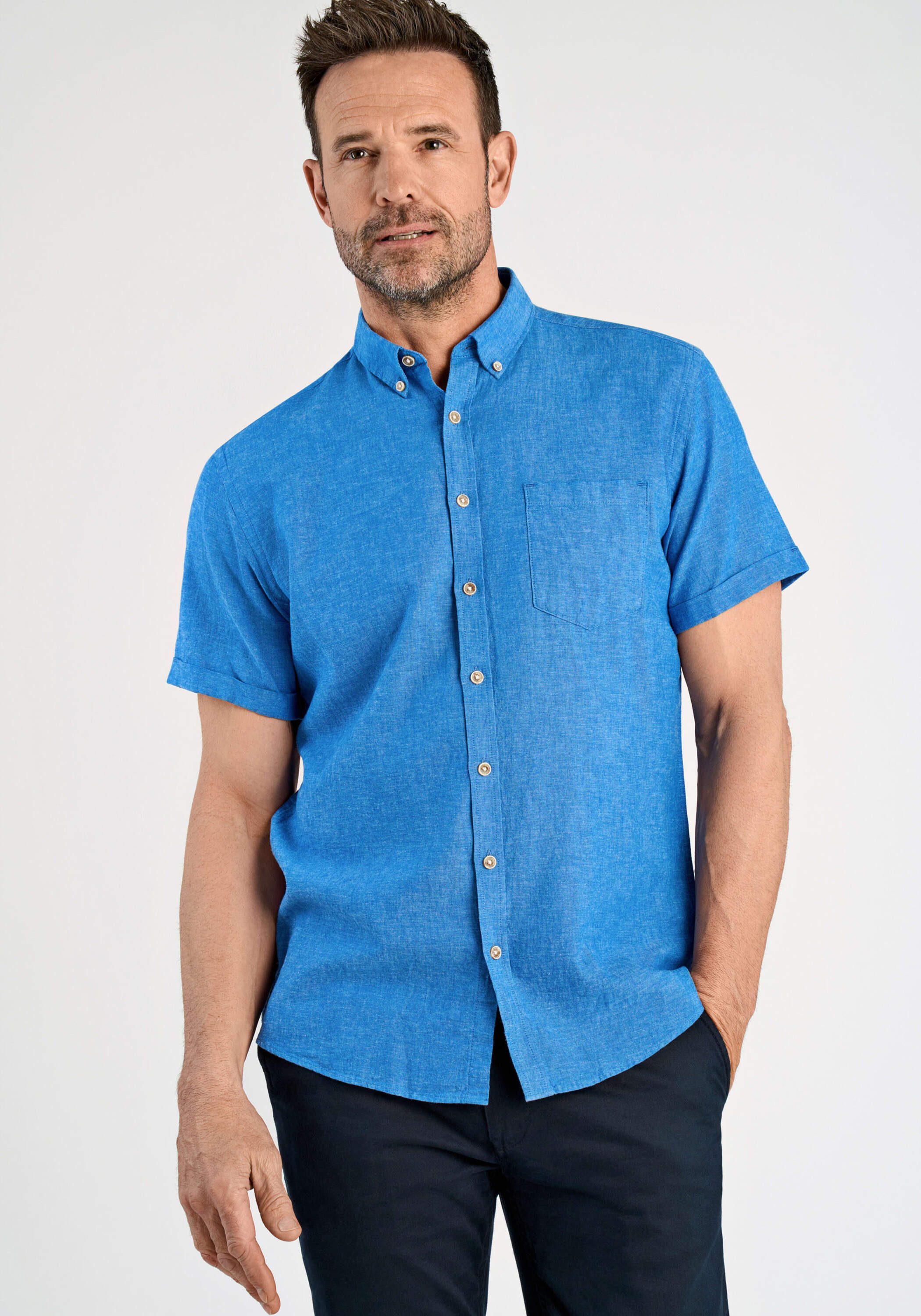 JACK’S Leinenhemd Leinenhemd (Kurzarm) Regular Fit