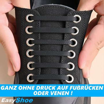 MAVURA Schnürsenkel EasyShoe Elastische Silikon Schnürsenkel Set Silikonschnürsenkel, Schuh Schnellverschluss ohne binden Gummi Bänder 16-teilig
