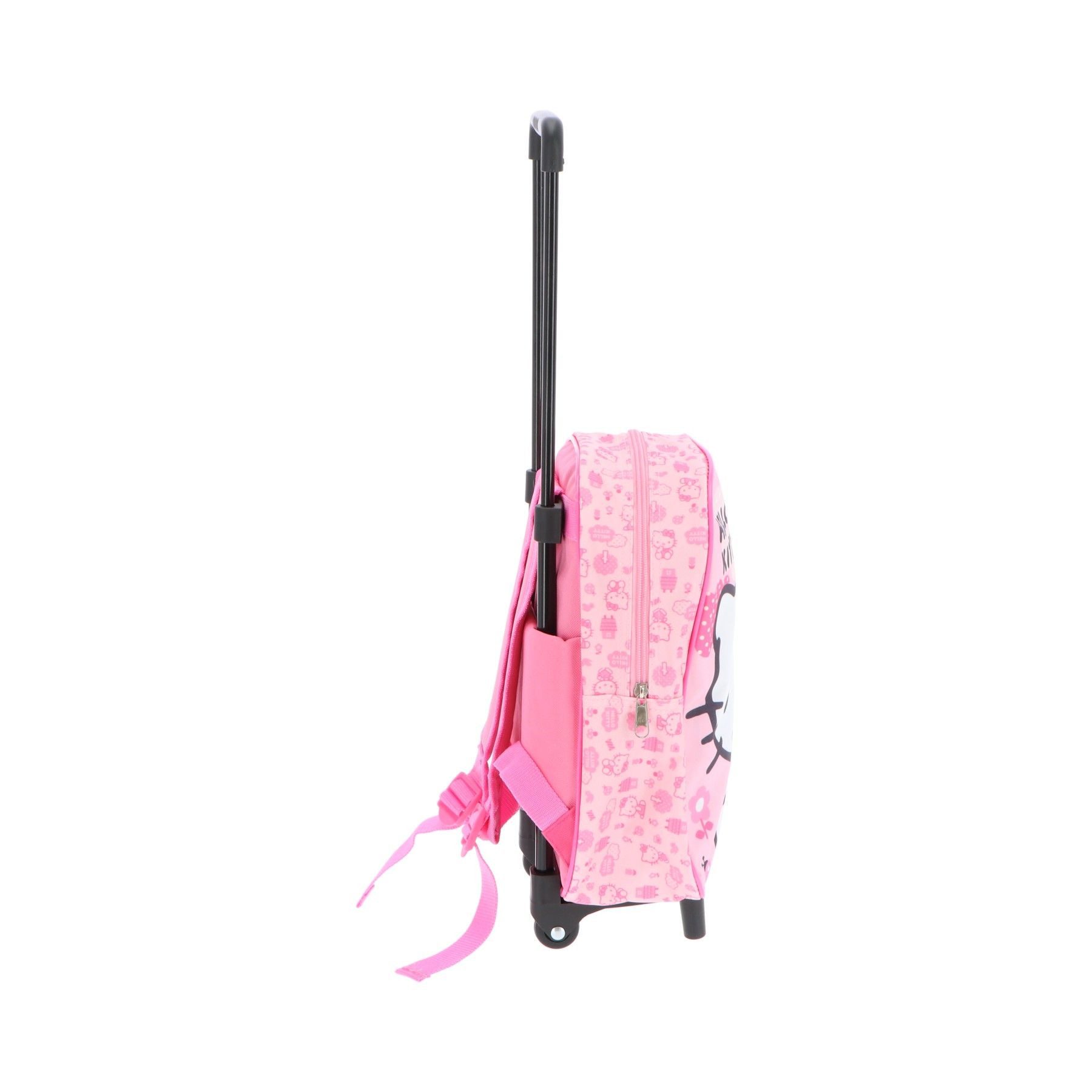 Textiel Trade B.V. Trolley Hello Kitty -Rucksack für Kinder – 2-in-1 Rucksack mit Rollen