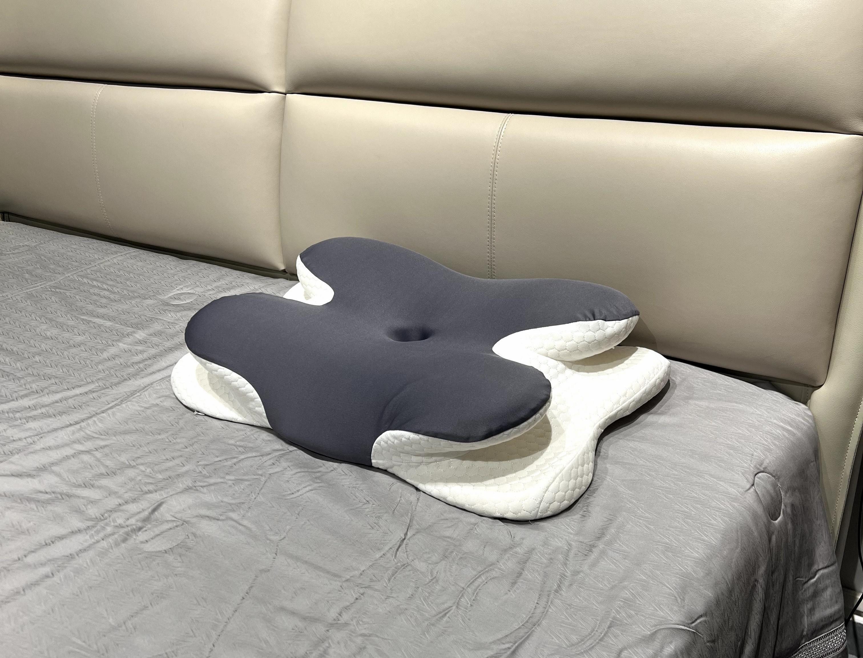Esun Kopfkissen Orthopädisches Nackenkissen Ergonomisches Memory Foam, Mit Reisetasche, Füllung: 100% Memory Foam, Rückenschlafer, Bauchschlafer, Seitenschlafer, Set, Praktische Reisetasche für Nackenkissen, für Seiten Rücken & Bauchschläfer, Nackenkissen
