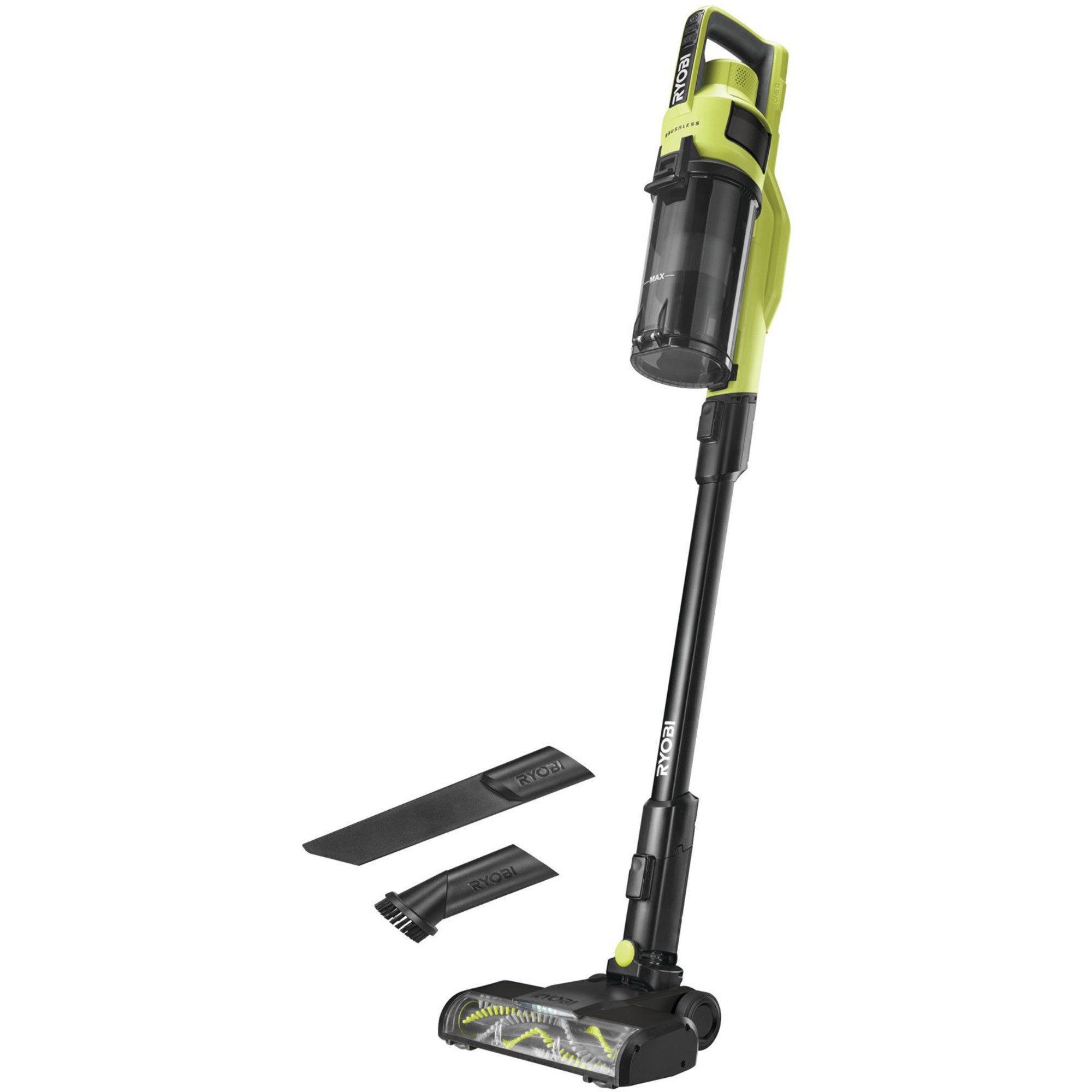 Ryobi Bodenstaubsauger Ryobi RSV18BL-0, Stielstaubsauger, (ohne Akku und, Beutellos