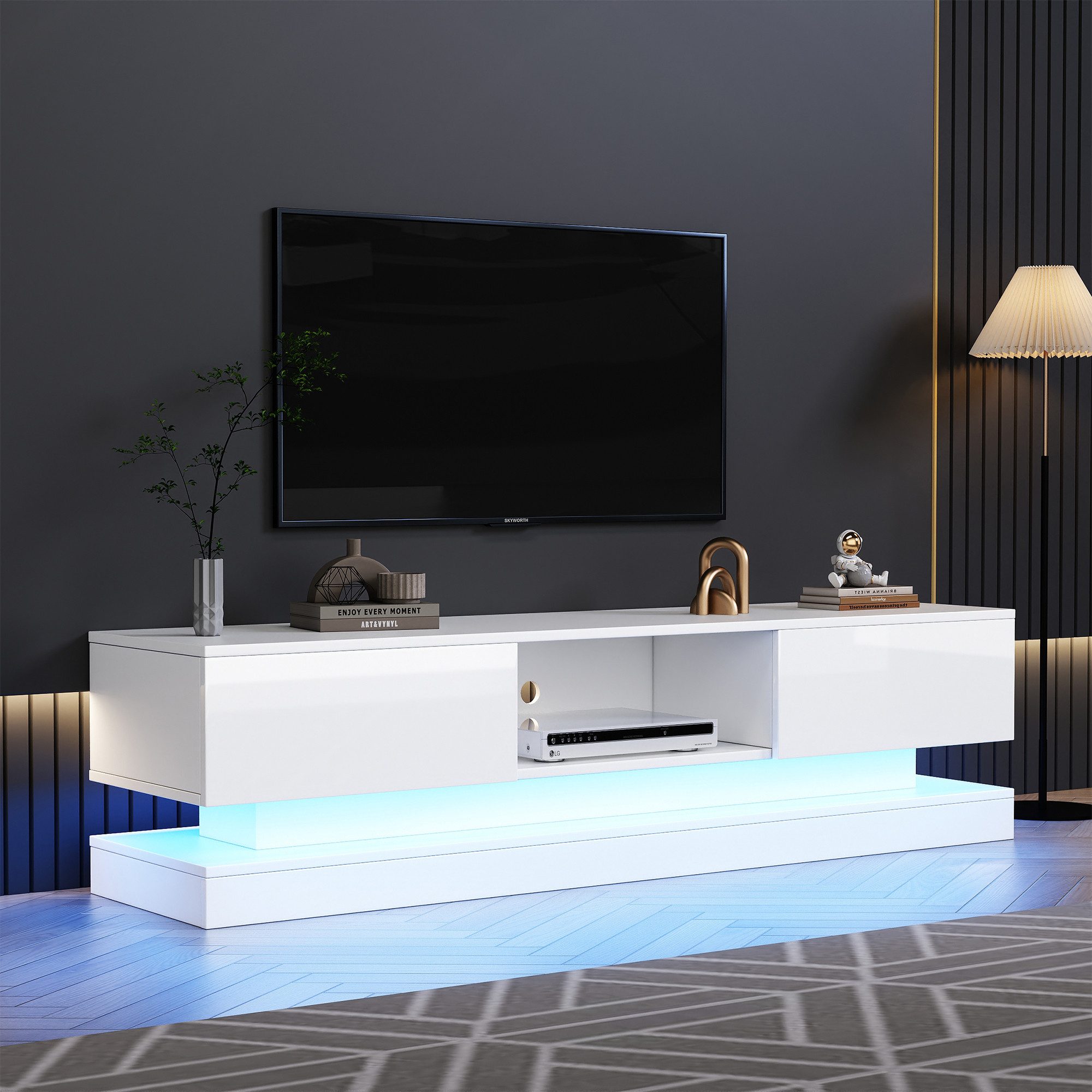 OKWISH Lowboard mit LED und Schubladen, günstig online kaufen