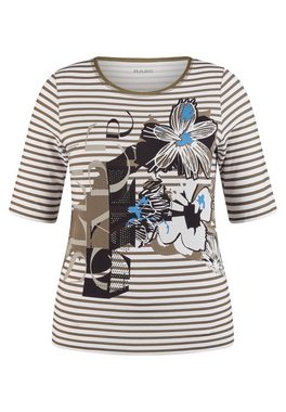 Rabe T-Shirt mit kunstvollem Blumen-Print