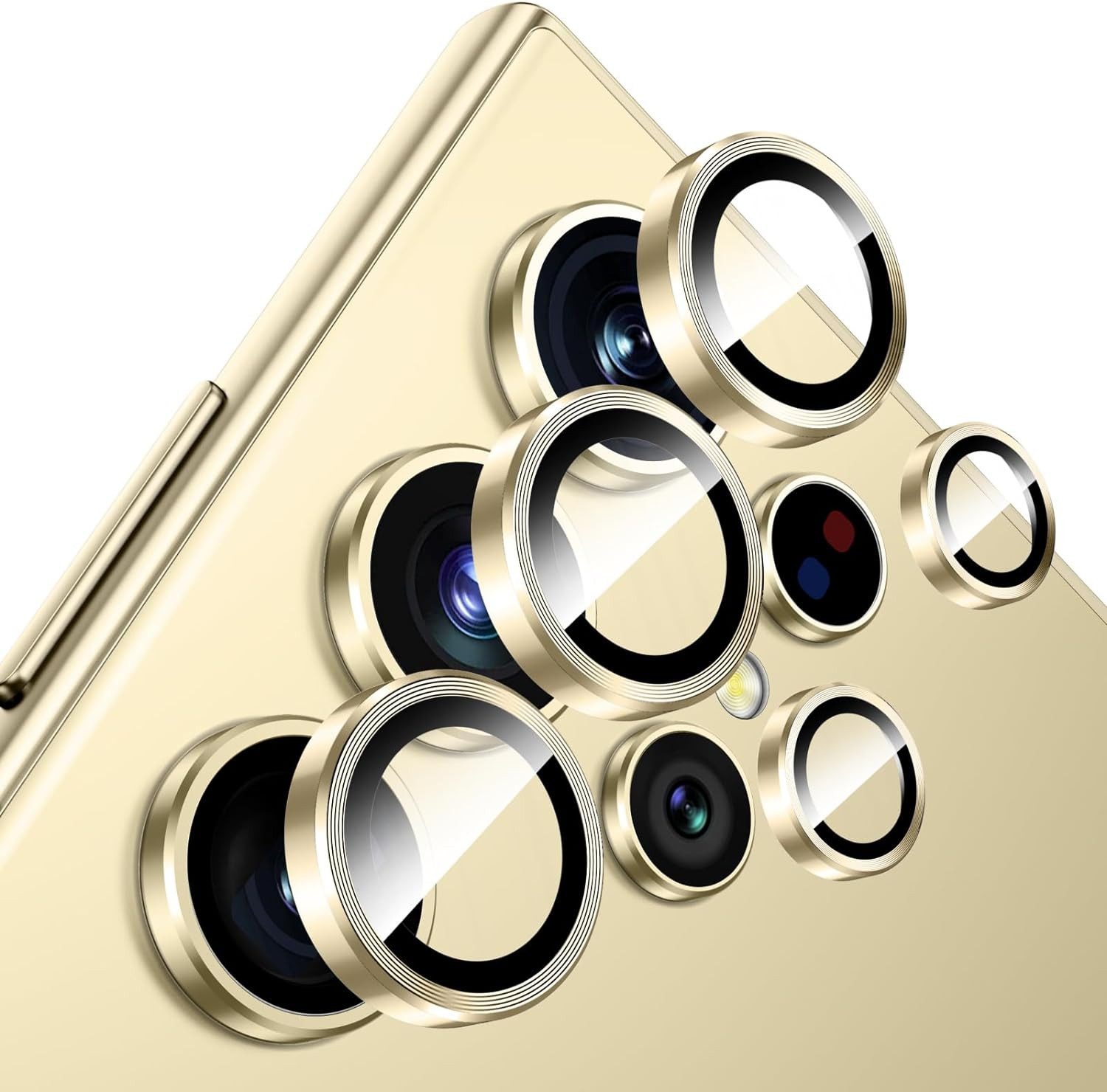 MSM Kameraschutzglas 5X Linsenglas für Samsung Galaxy S24 Ultra Schutz Panzerfolie Titan