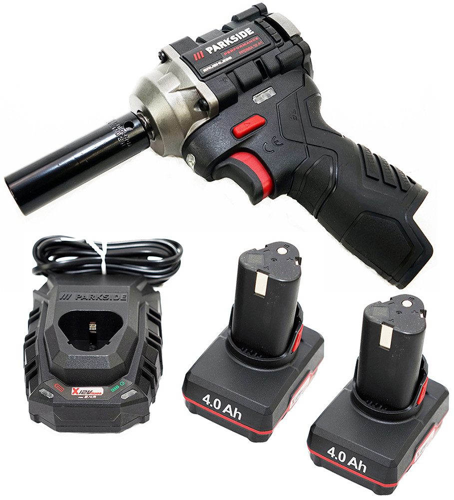 PARKSIDE PERFORMANCE® Akku-Schlagschrauber 12V ½" Akku Drehschlagschrauber PPDSSA 12 im Transportkoffer, 2700 U/min, 300 Nm