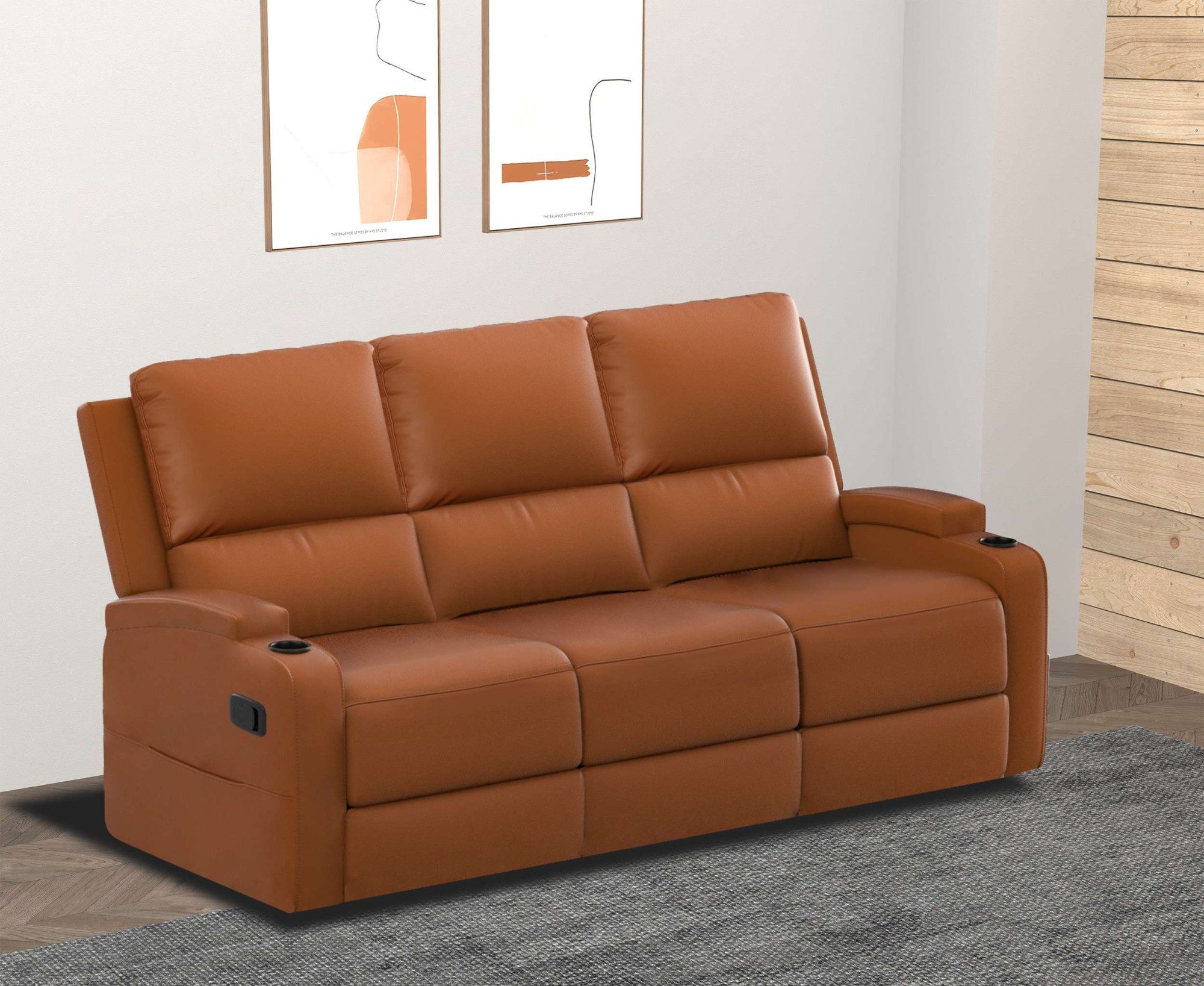 Home affaire 3-Sitzer Napori, Kinosofa mit 2 x Relaxfunktion und Getränkehalter