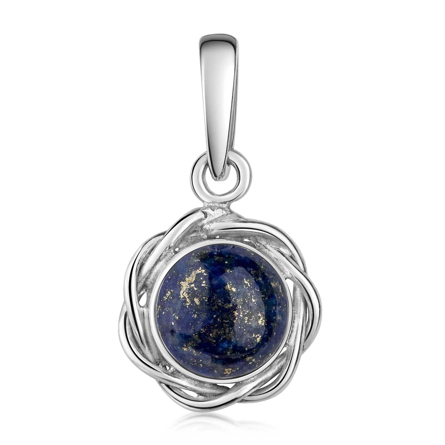 Materia Kettenanhänger Lapislazuli Edelstein Anhänger Sonne blau KA-59, 925 günstig online kaufen
