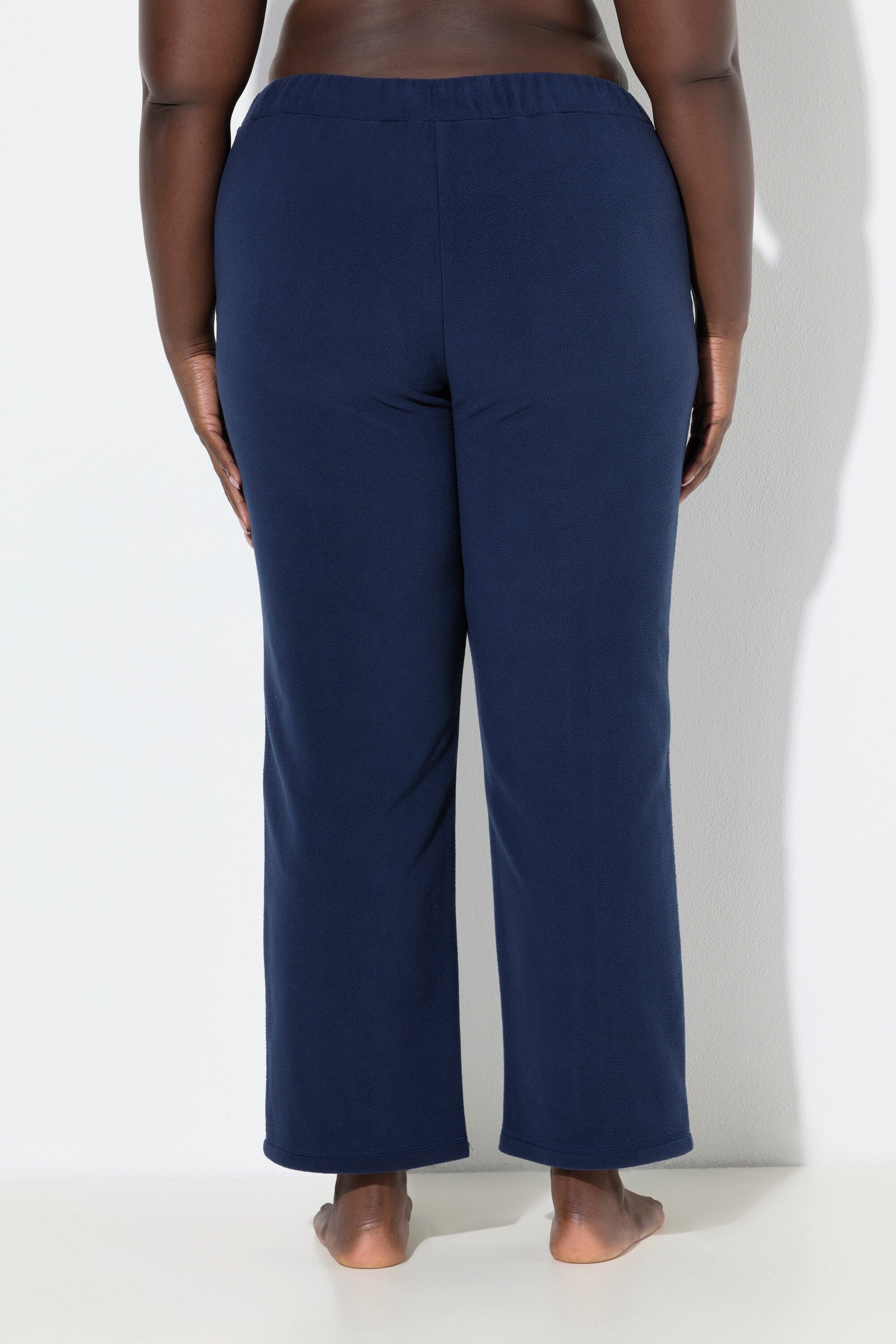 Ulla Popken Homewearhose Loungwear-Hose Fleece Elastikbund recycelt