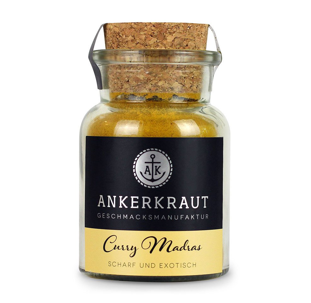 Ankerkraut Gewürz Curry Madras, Curry Madras, 60g im Korkenglas