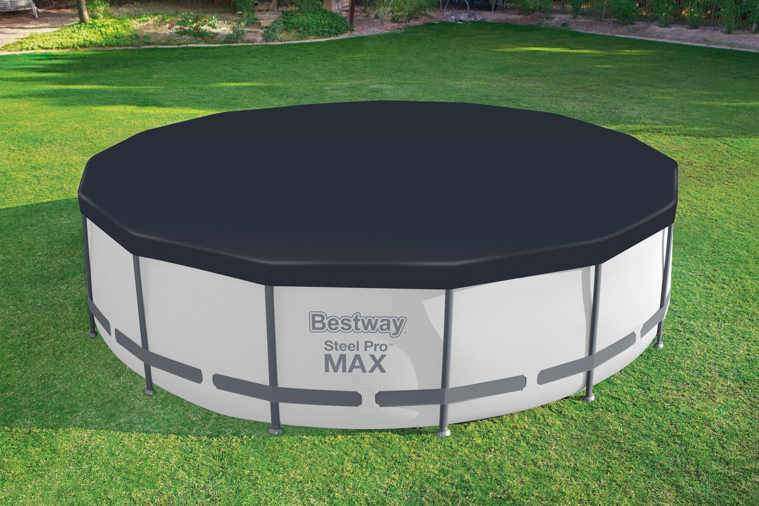 Pool-Abdeckplane Ø 470 cm (Packung, 1-St), schwarz, rund