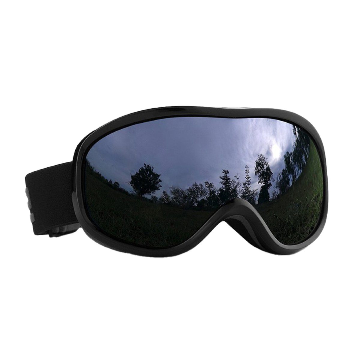 AugenschutzUV-Schutz für Skibrille und das brillenträger, Damen Skibrille für Reduziert Herren,UV-Schutz Skibrille ZmdecQna Beschlagen, grau