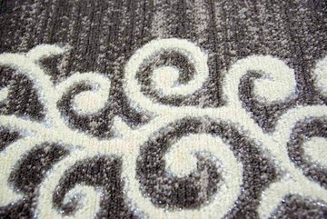 Teppich Designer Teppich Wohnzimmerteppich Ornamente Glitzer creme grau creme, Carpetia, rechteckig, Höhe: 11 mm