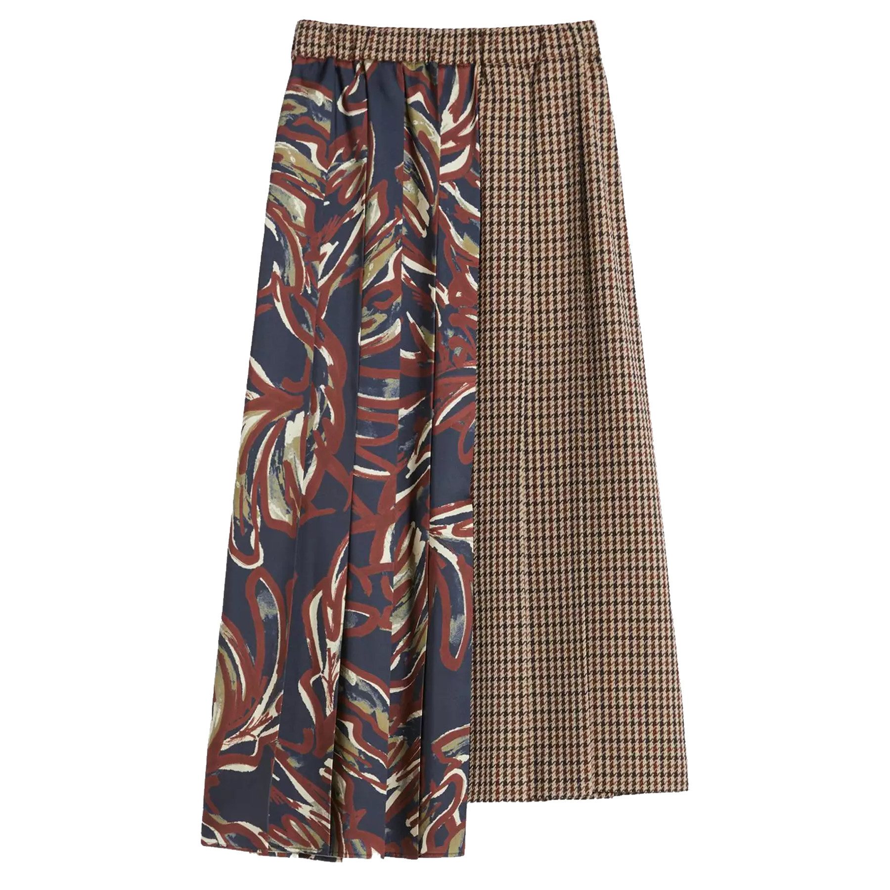 WEEKEND BY MAX MARA A-Linien-Rock WEEKEND MAX MARA Midi-Rock FANALE mit Wolle - Multicolor