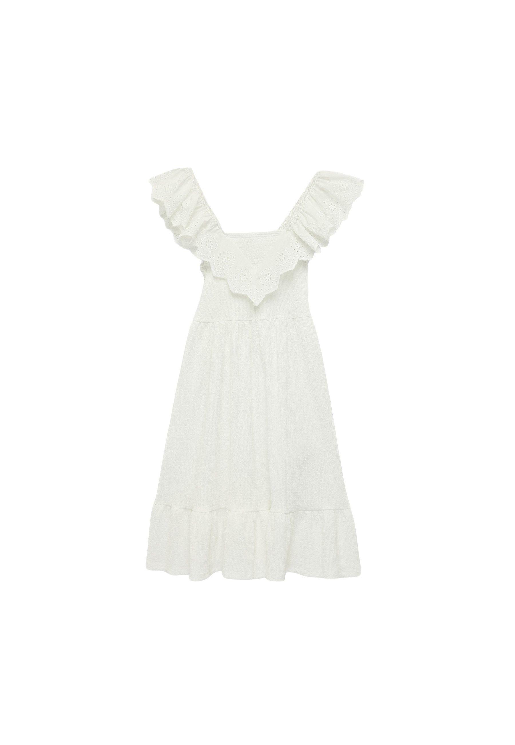 Koton Midikleid Koton Midi-Baumwollkleid Mit Rüschen
