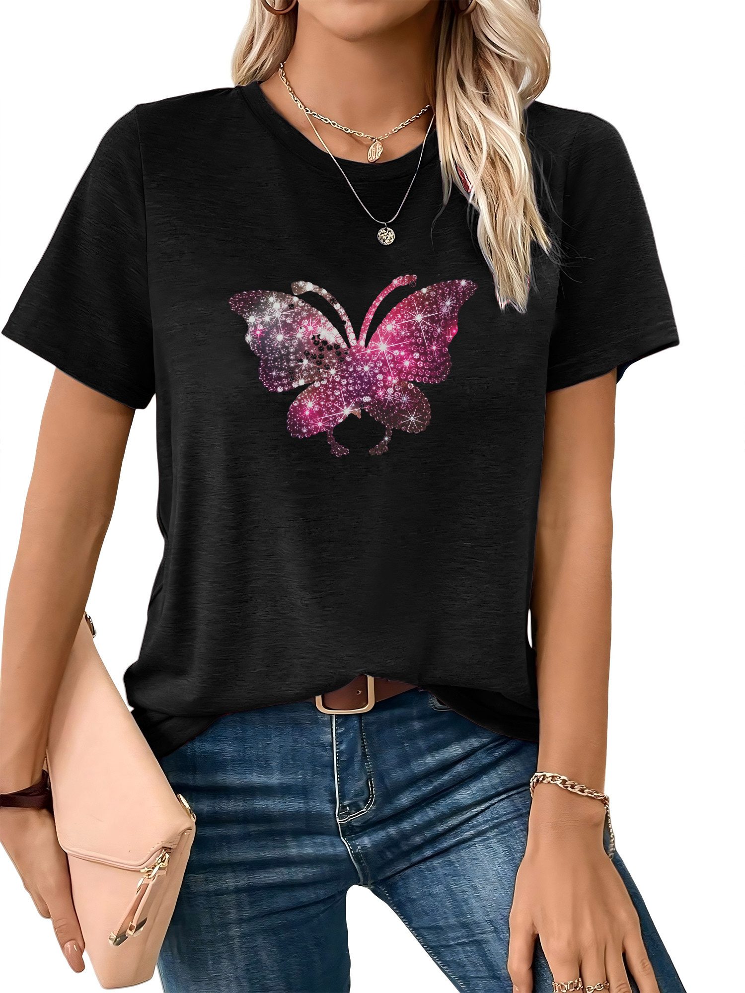 PYL Kurzarmbluse Damen Sommer Casual bequemes günstig online kaufen