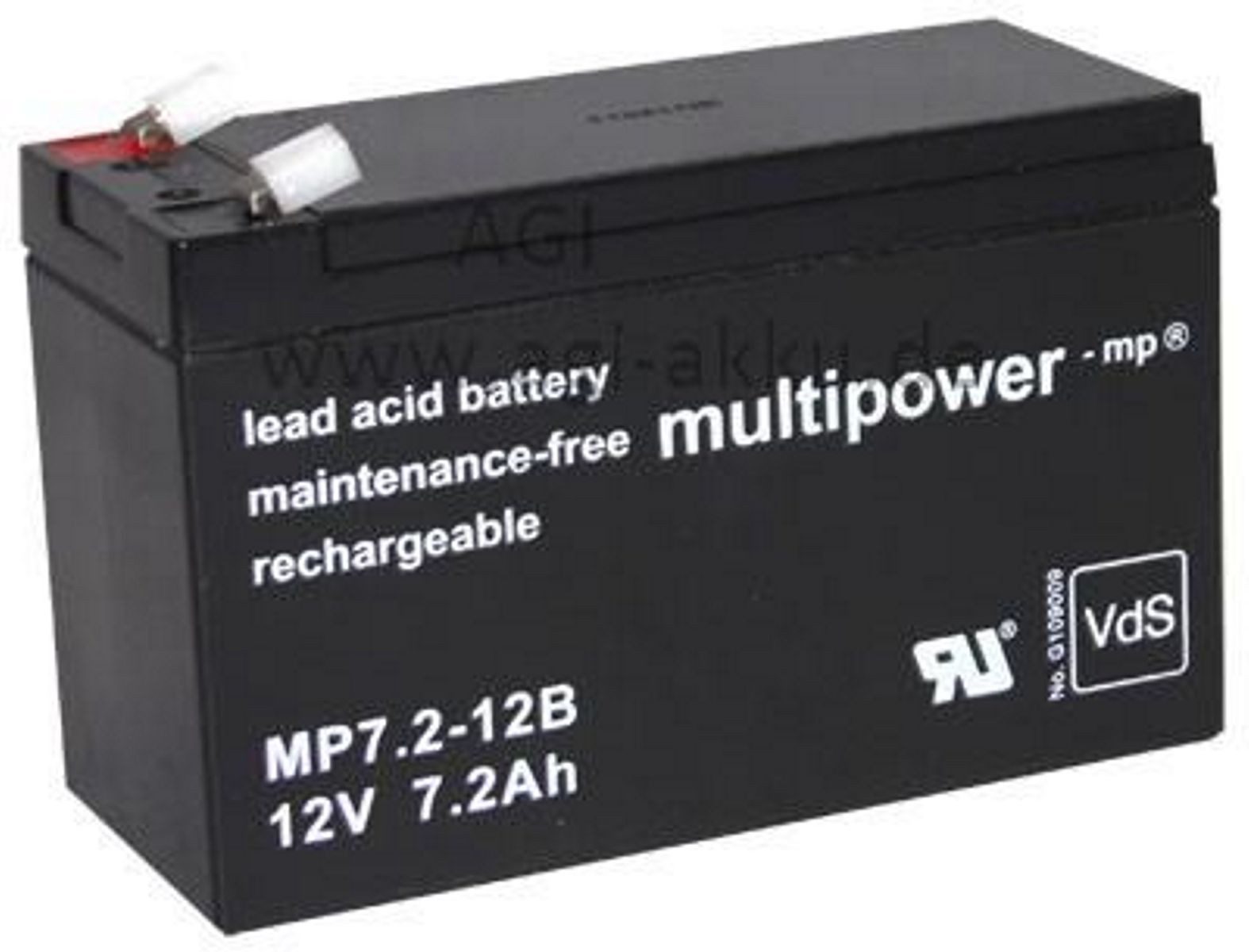 Multipower MP1236H Akku – 12V, 9000mAh, Hochstrom (High Rate), Mit Faston-Kontakten, Für Notstrom & Geräte
