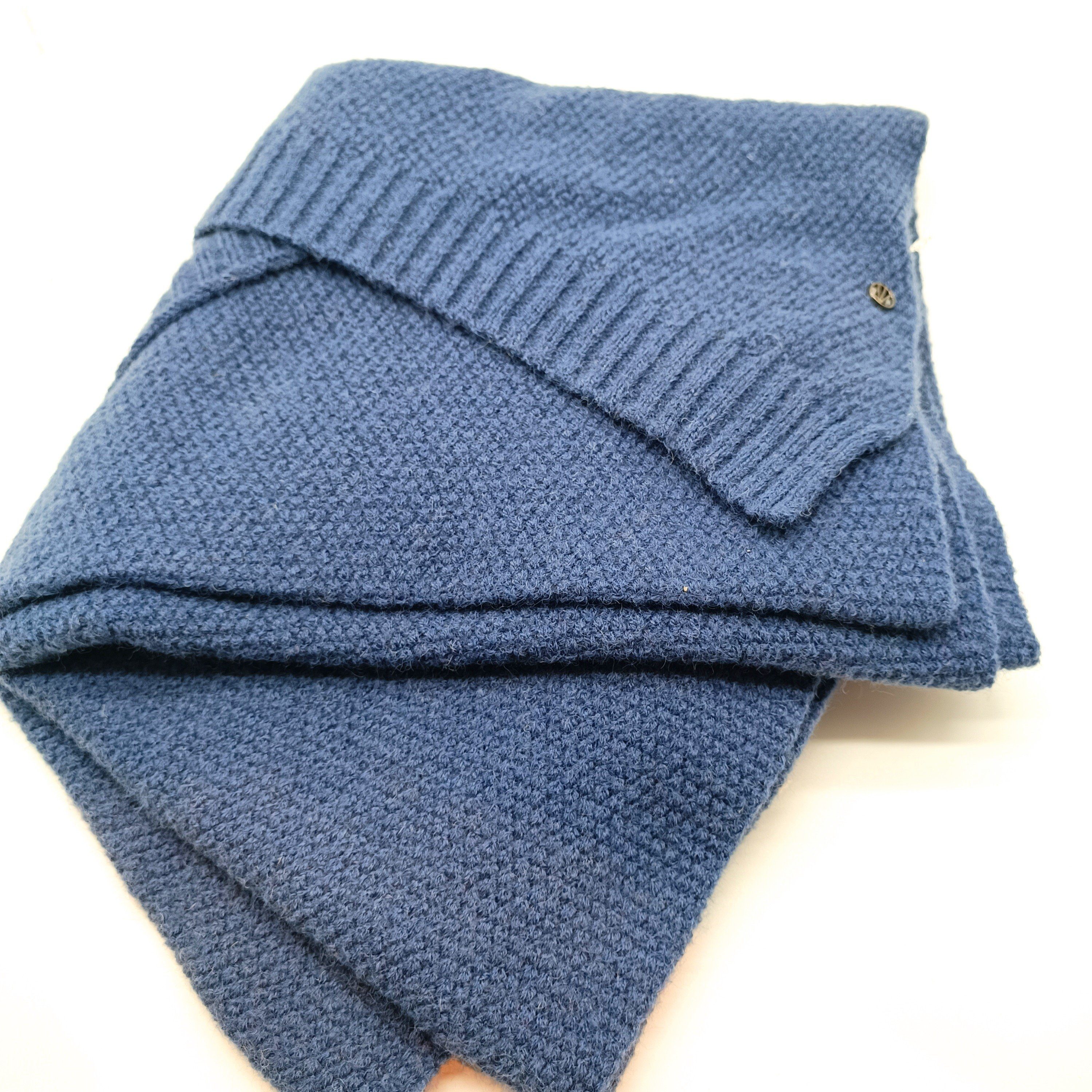 Loevenich Strickmütze Schal blue