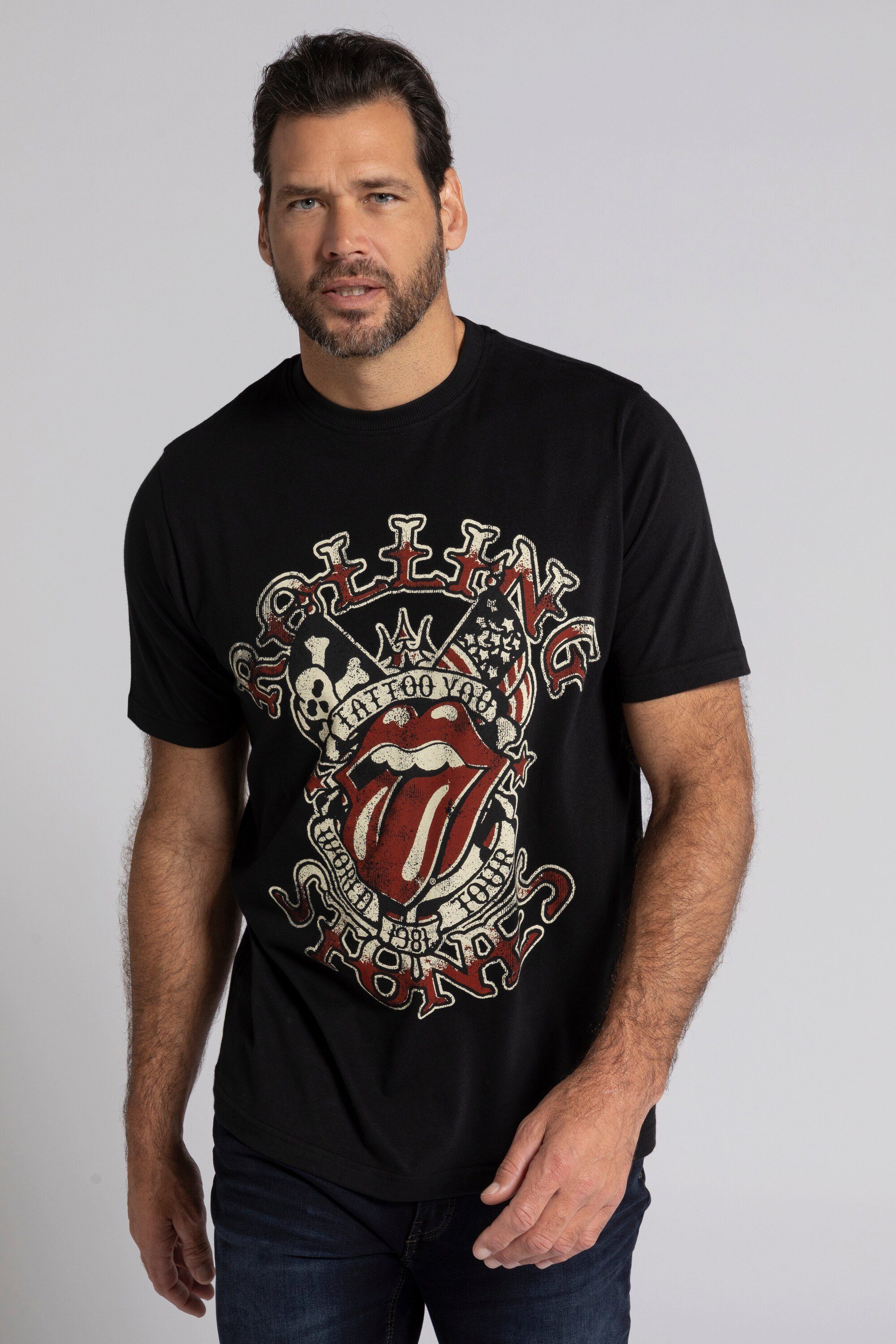 Halbarm Bandshirt JP1880 Rolling Stones T-Shirt T-Shirt
