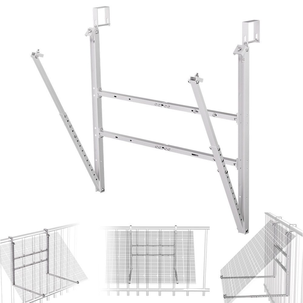 GLIESE Balkonkraftwerk Verstellbarer Solarmodule Halterung für 400W 600W Solarpanel