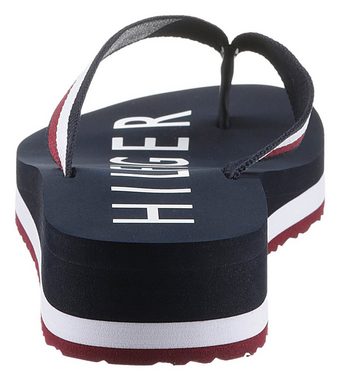 Tommy Hilfiger ESSENTIAL CORP MID FLIP FLOP Zehentrenner mit gestreifter Bandage