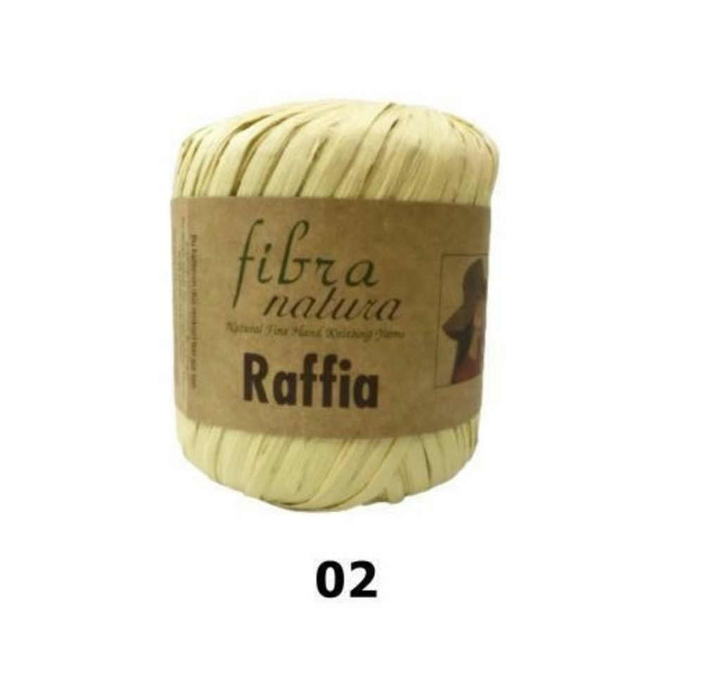 Himalaya Strickfein Himalaya Fibra Natura Raffia Strickgarn 116-02 Beige Häkelwolle, 90 m (Einzel-Pack, 1-St., Wolle), Superbauschiges Chenille Garn