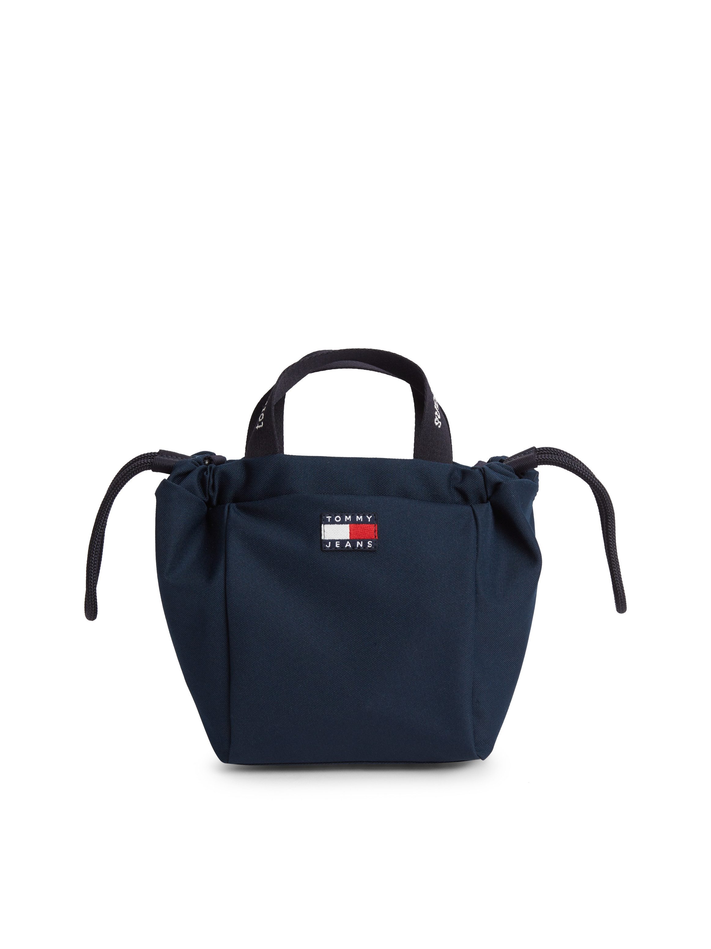 Tommy Jeans Tragetasche TJW ESS DAILY MINI TOTE, Damen Handtasche mit Kordelzug