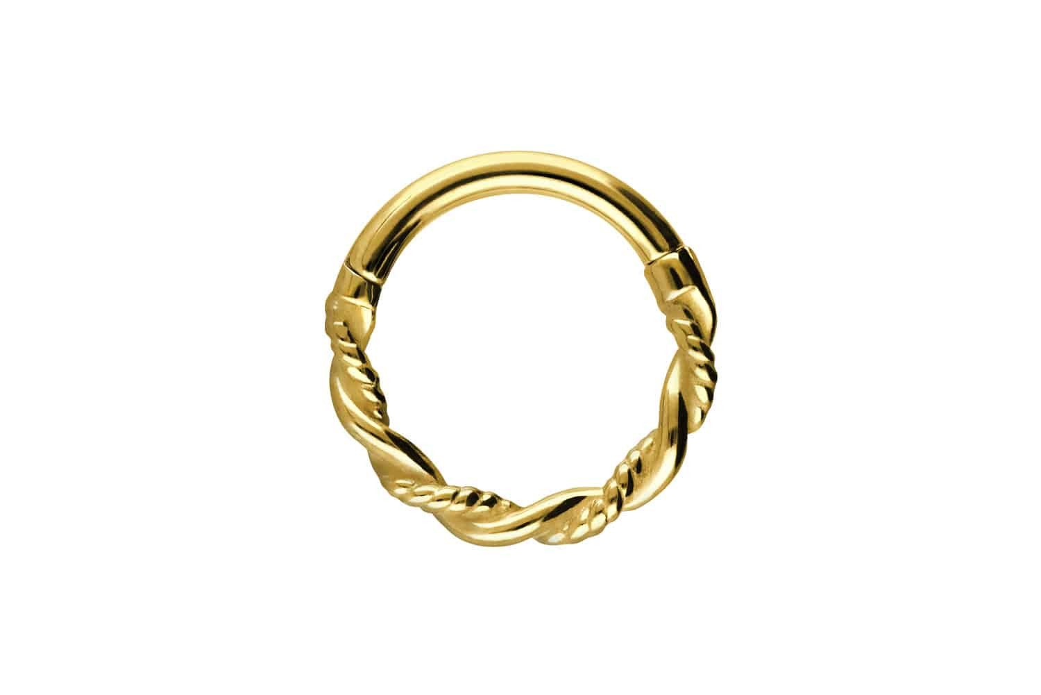 PIERCINGLINE Piercing-Set Chirurgenstahl Segmentring Clicker DOPPELT günstig online kaufen