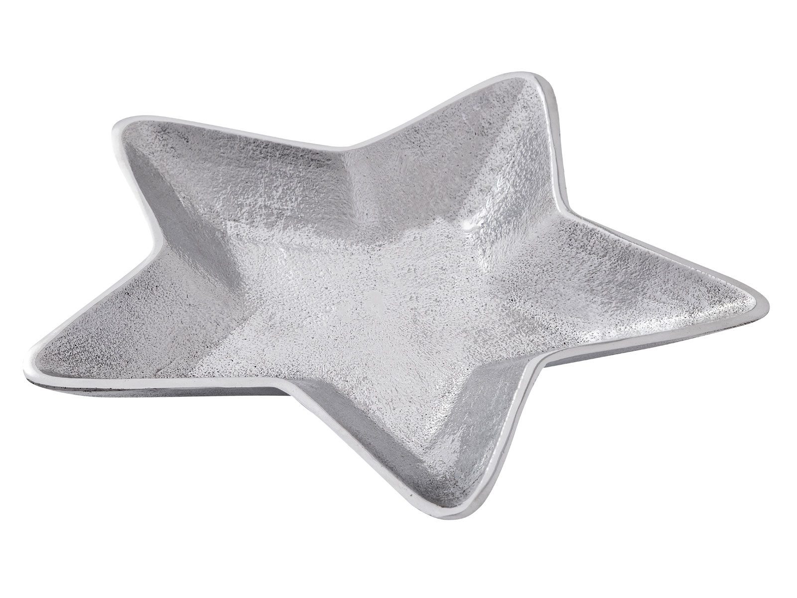 Amagohome Servierschale Dekoschalen Stern 2er Set Starlight Weihnachtsdeko Aluminium, Aluminium, (2-tlg)