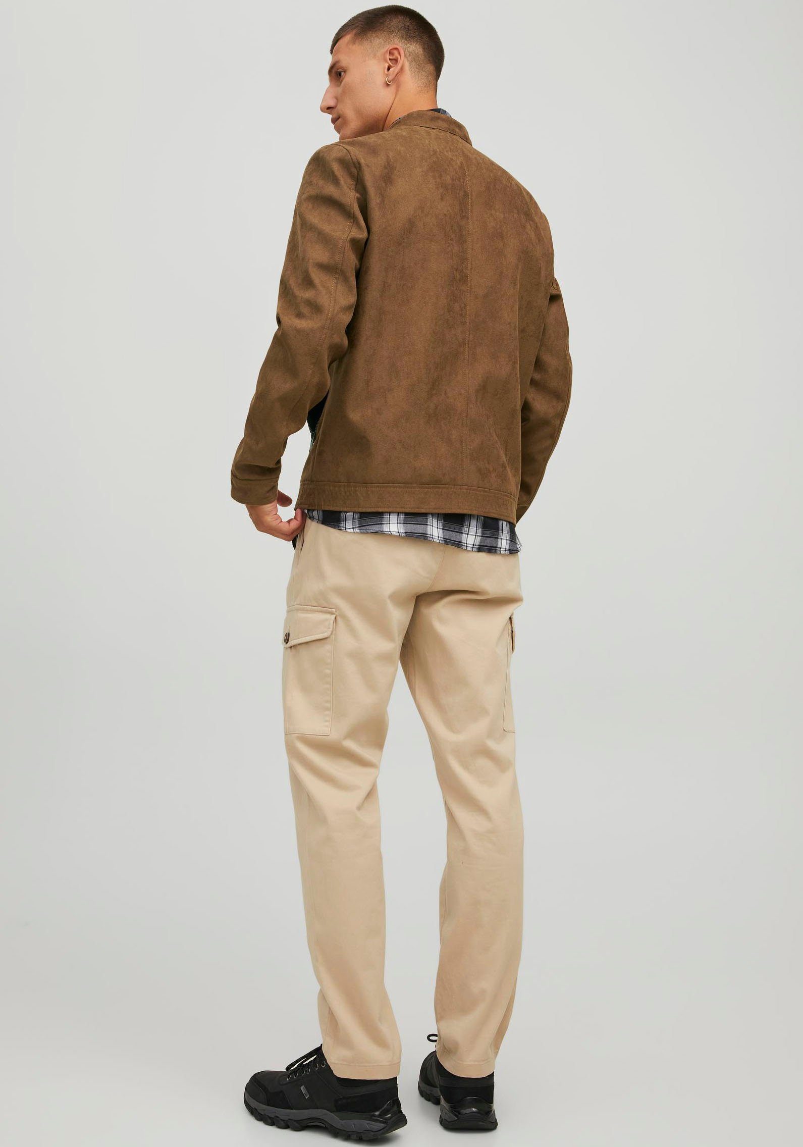 JJEROCKY & Jack JACKET Jones Bikerjacke NOOS CLEAN Cognac