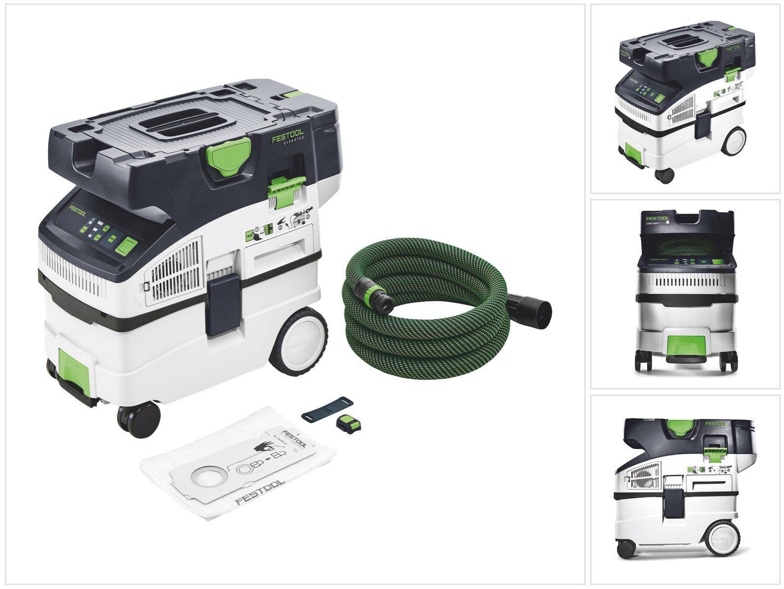 FESTOOL Absauganlage CTLC MIDI I-Basic Akku Absaugmobil 36 V (2x 18 V) Staubkl. L (5770