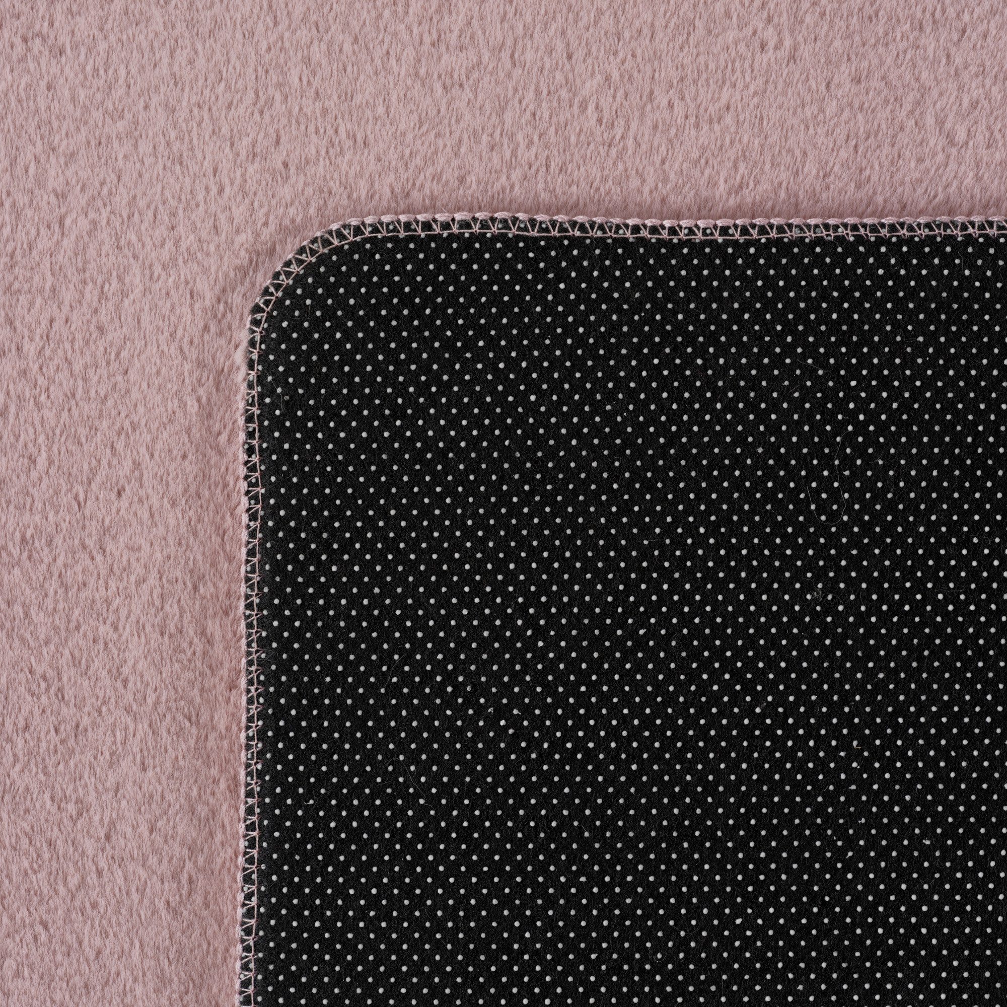 Teppium Teppich Unicolor - Einfarbig, Rund, Höhe: 11 mm, Kurzflor Teppich Anti-Rutsch Rückseite Waschbar Flauschiger