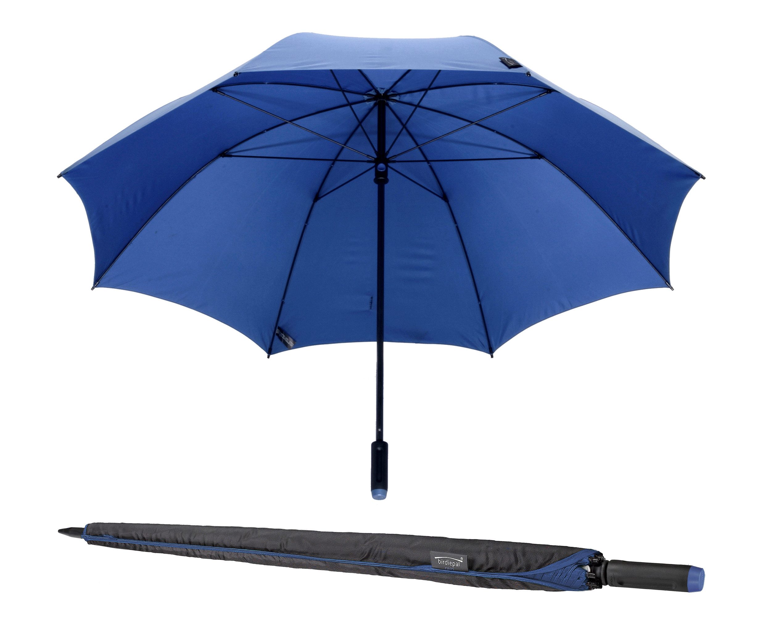 EuroSCHIRM® Stockregenschirm birdiepal® rain, Regenschirm für Zwei, extra großes Dach in XXL-Größe