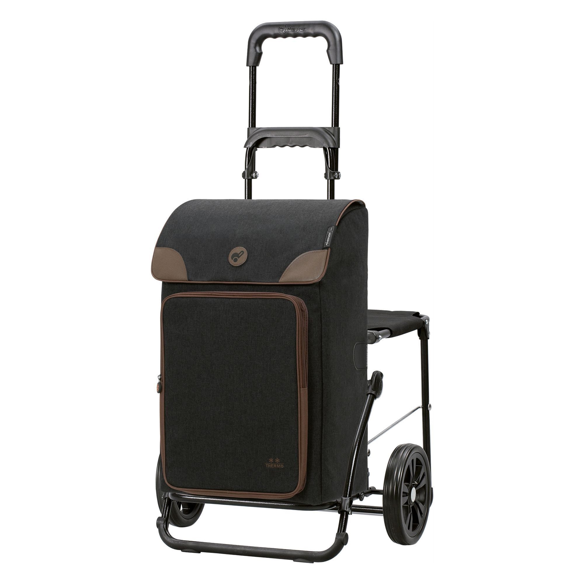 Andersen Einkaufstrolley Komfort Shopper Holk, 45 l, Kühltasche/-fach, Sitzunterlage