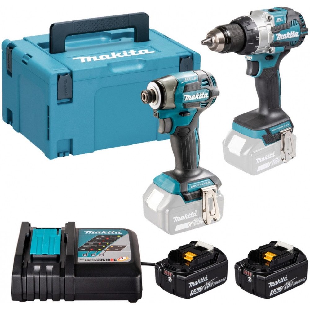 Makita Elektrowerkzeug-Set DLX2528TJ LXT Combo Kit - Akku-Werkzeugset - blau/schwarz