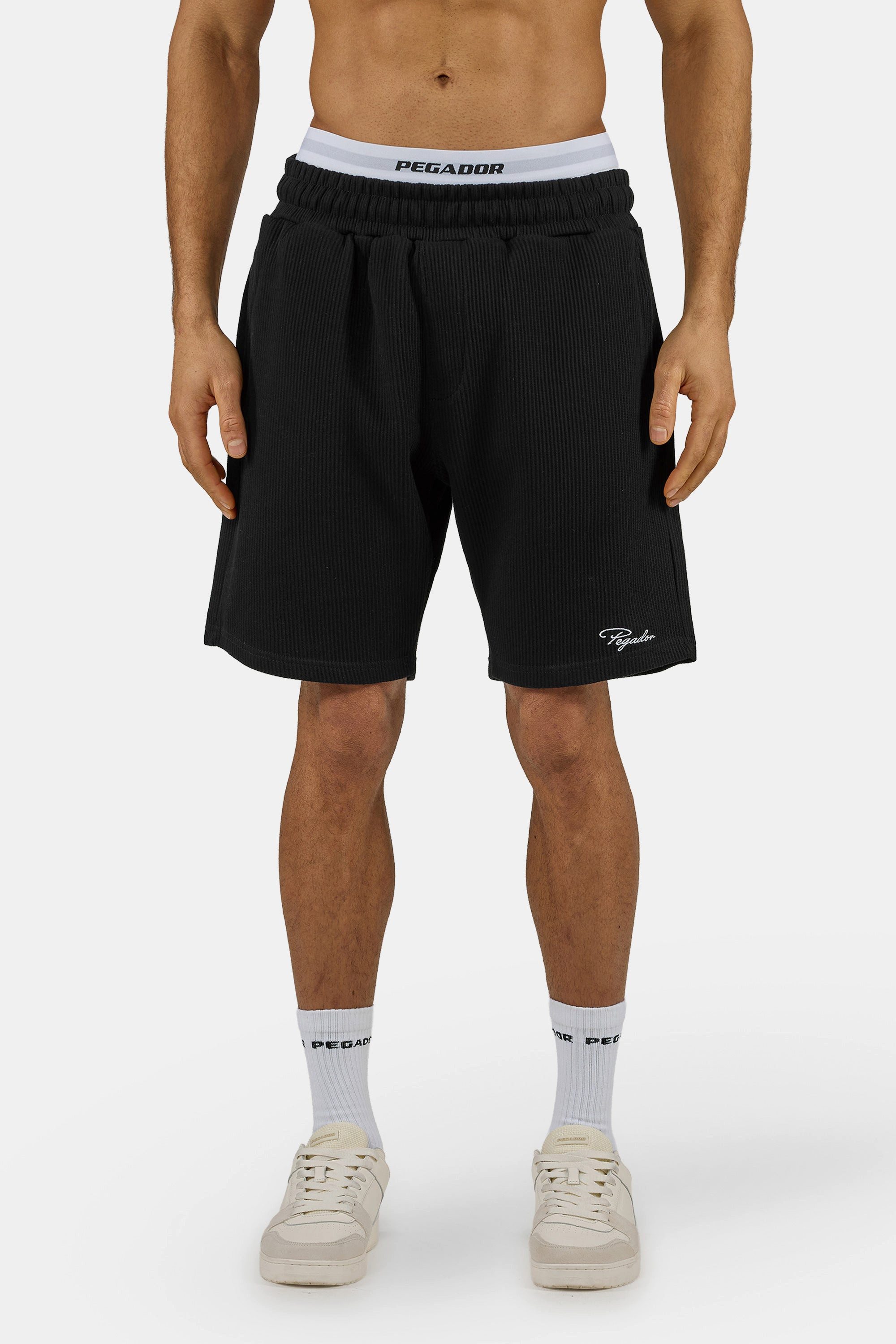 PEGADOR Shorts Signar Heavy Rib Shorts Baumwolle, regular fit günstig online kaufen
