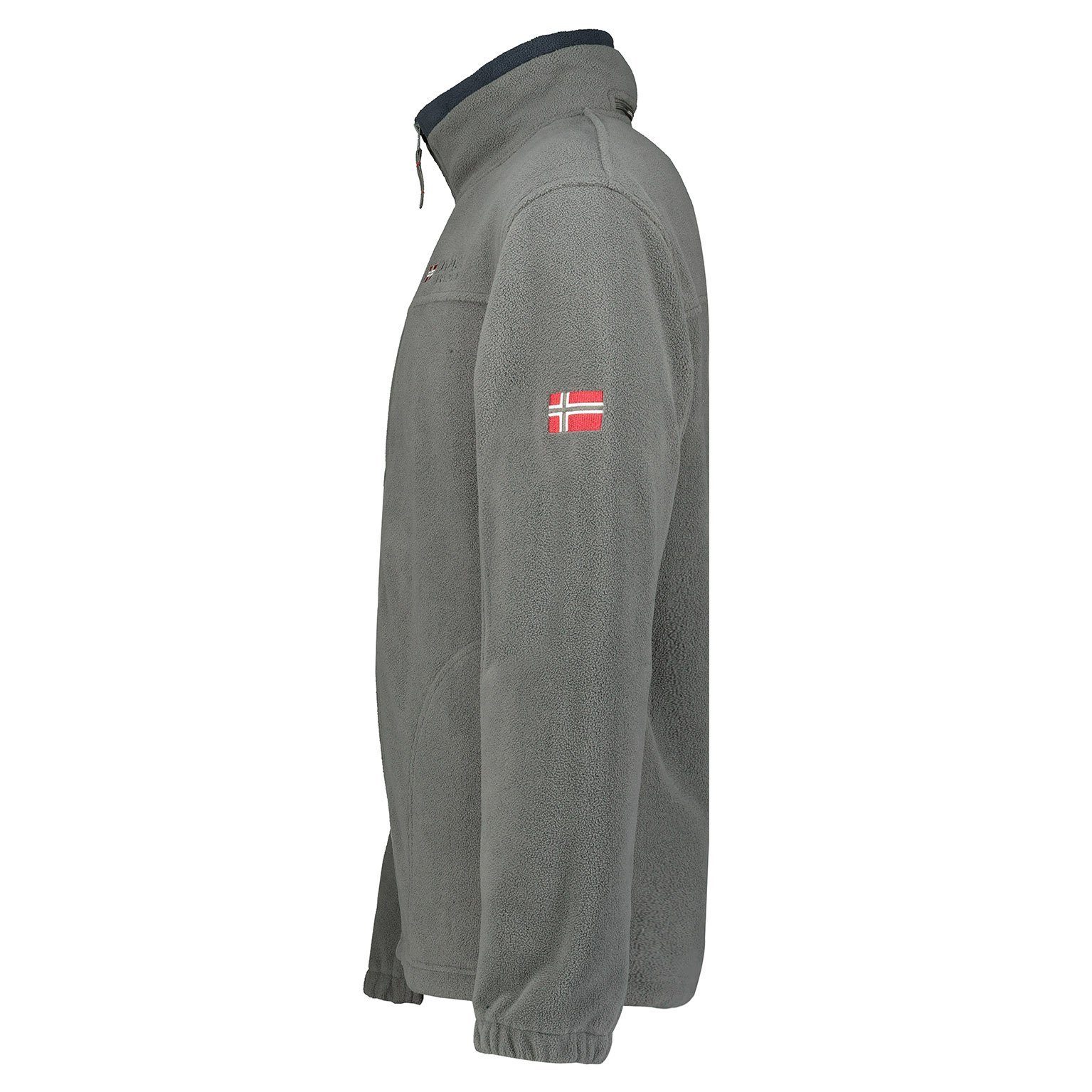 Anapurna Fleecejacke Herren Fleecejacke Outdoor Freizeit Jacke Übergangsjacke in Unifarbe, mit Kapuze, mit Stehkragen