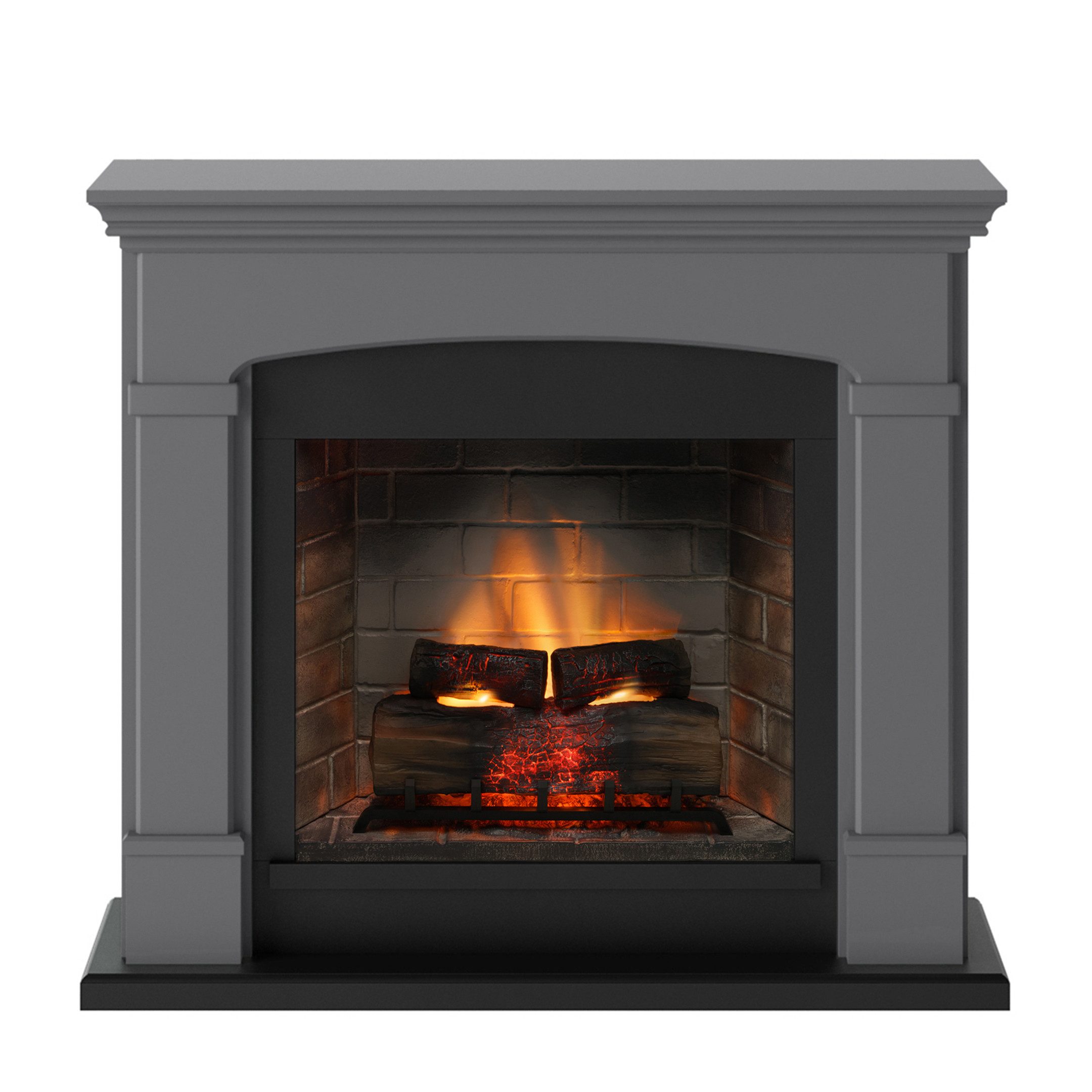 TAGU Elektrokamin TAGU Helmi Elektrokamin mit PowerFlame 2 Solides Grau