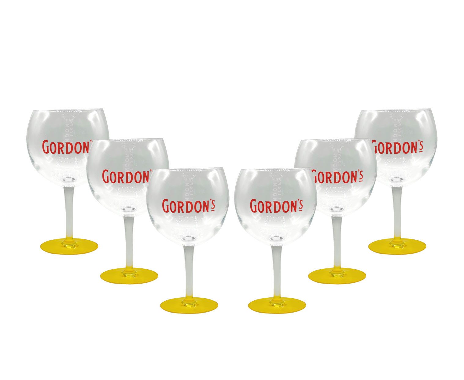 Cocktailglas Gordons Gin Glas 6er Set Ballonglas Cocktailglas Gläser Set 300ml Fa
