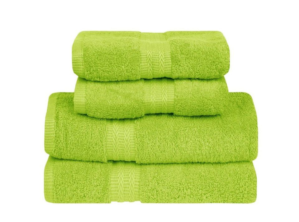 York Handtuch Set Frottier- Set, (Set) Limette | Handtuch-Sets