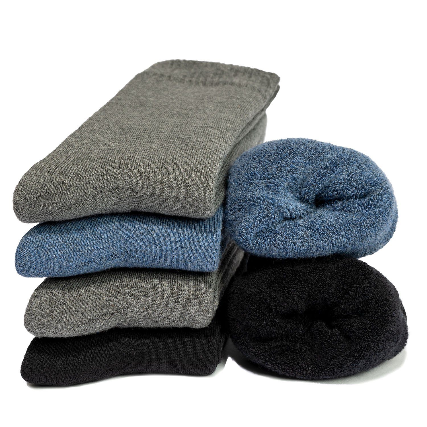 OCCULTO Norwegersocken Herren Thermosocken 6er Pack (Modell: Bille) (6-Paar) BlueMix