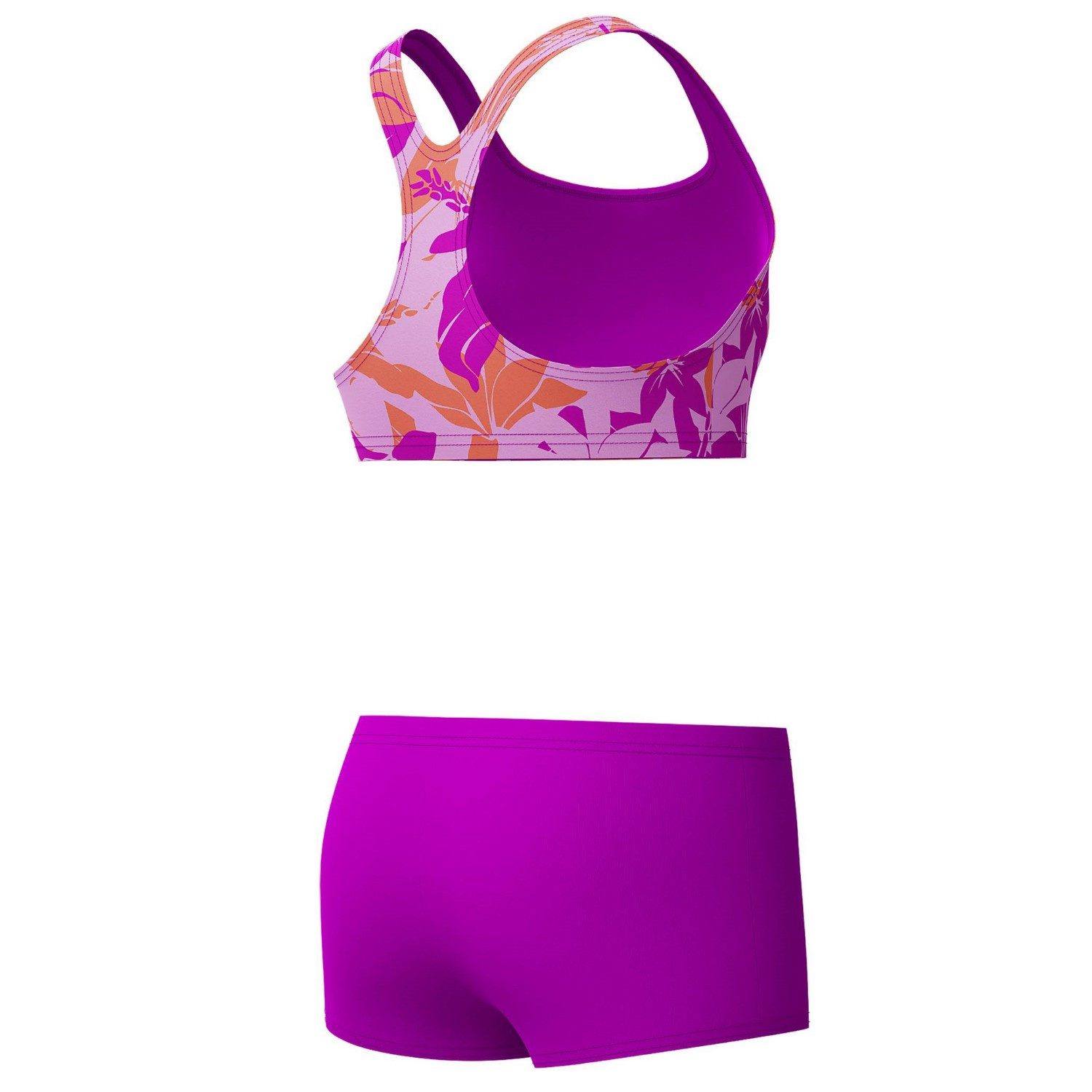 Speedo Bandeau-Bikini Boyleg zweiteiler Badeanzug