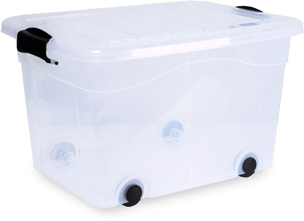 Siena Home Aufbewahrungsbox Anzio (1 St), mit Rollen und Deckel, Kunststoff günstig online kaufen