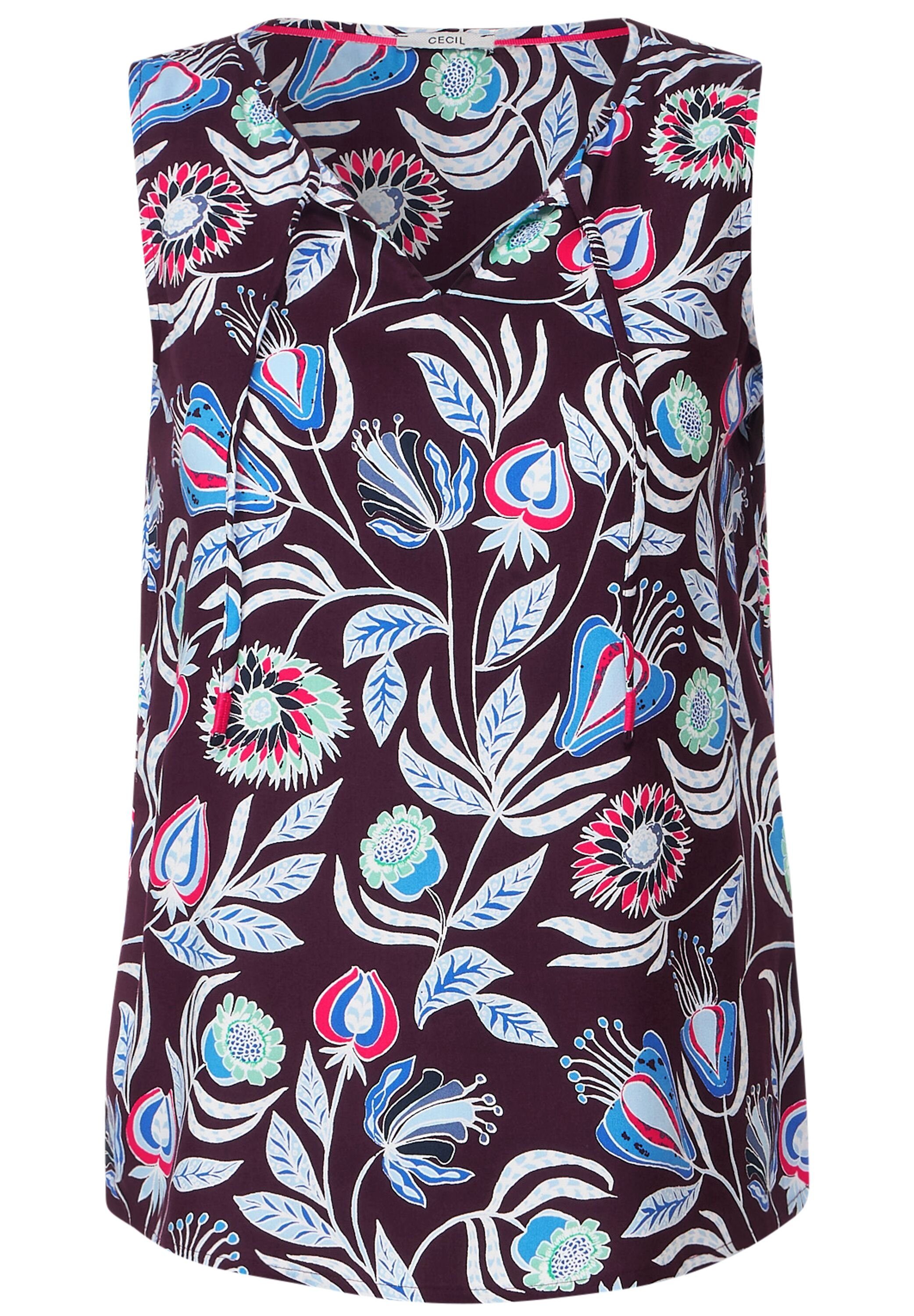 CECIL Kurzarmbluse aus softer Viskose