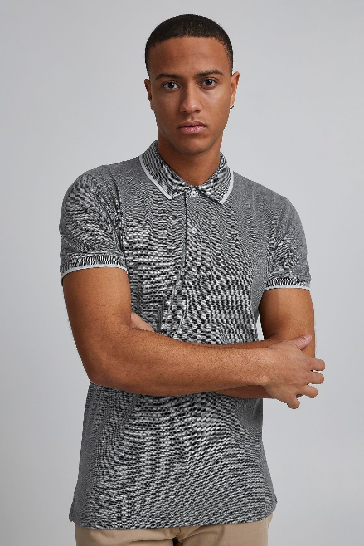 Casual Friday Poloshirt Polo Shirt Regular Fit Kurzarm Golf Hemd Basic Baumwolle TRISTAN 4411 in Dunkelgrau | Poloshirts