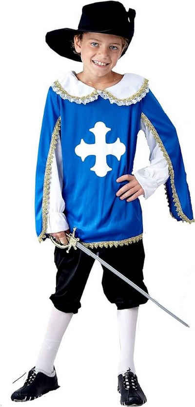 Henbrandt Ritter-Kostüm Kinderkostüm Musketier mit Oberteil, Hut und Hose